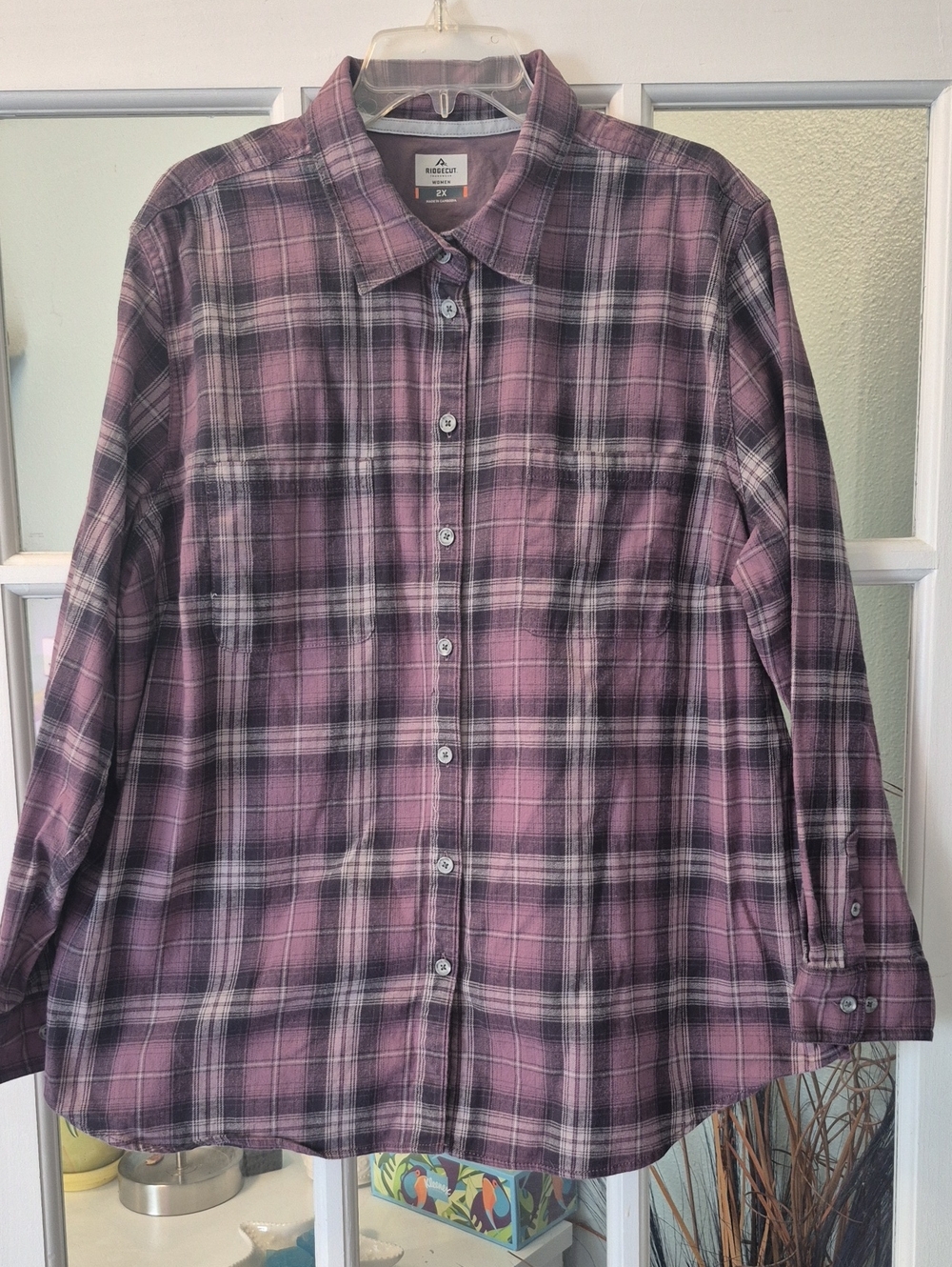 Ridgecut Toughwear Women's Work Shirt in Plum